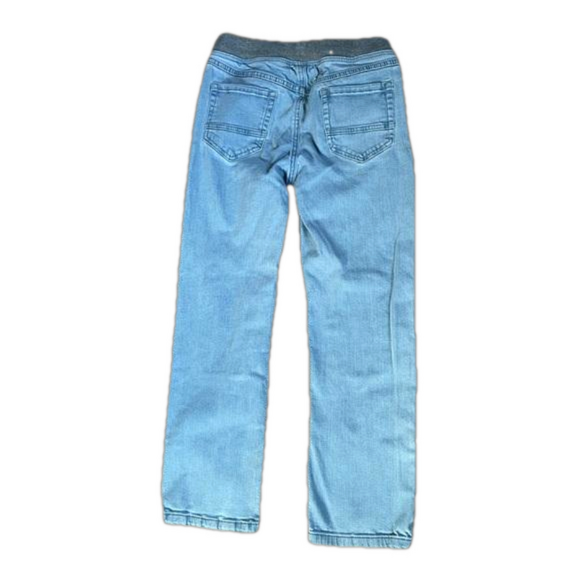 Hanna Andersson 12 Boys Relaxed Classic Pull On Jeans Medium Light Wash - Picture 5 of 7